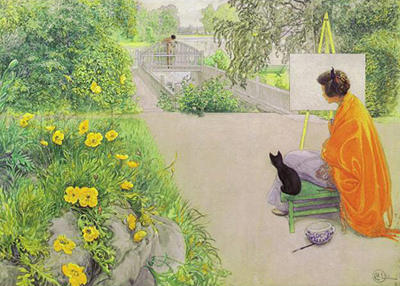 Carl Larsson - The bridge - 1912 Carl Larsson - The bridge - 1912