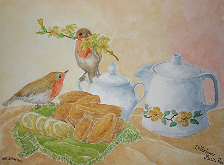 The exchange-watercolor painting